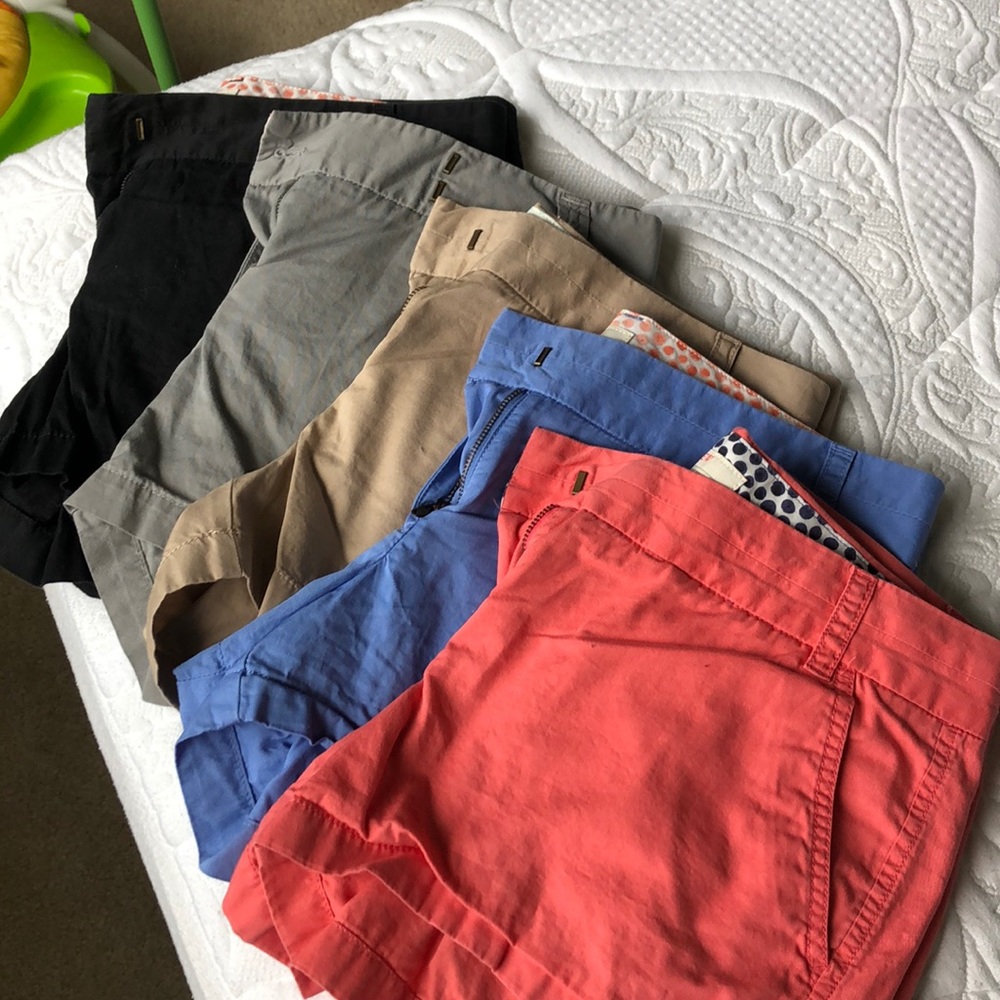 J Crew shorts size 6- lot of 5 pairs!
